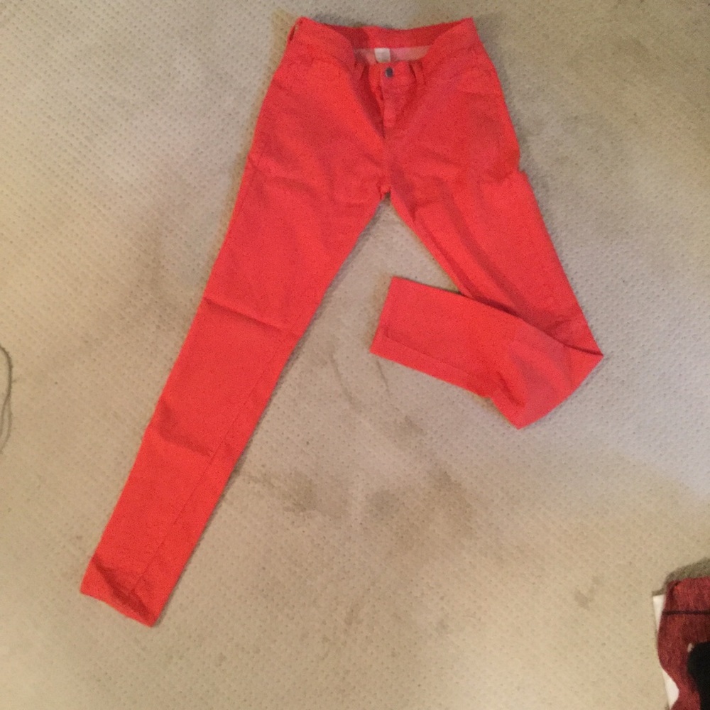Coral jeans