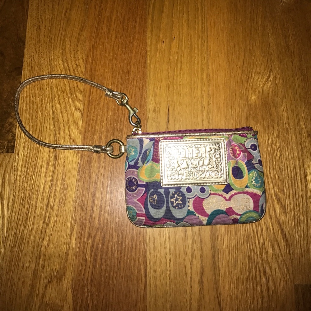 Coach Multicolor Poppy Wristlet