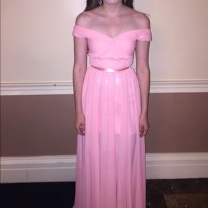 Off The Shoulder Evening Gown