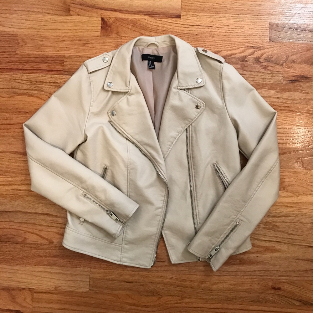 Vegan Tan Leather Jacket