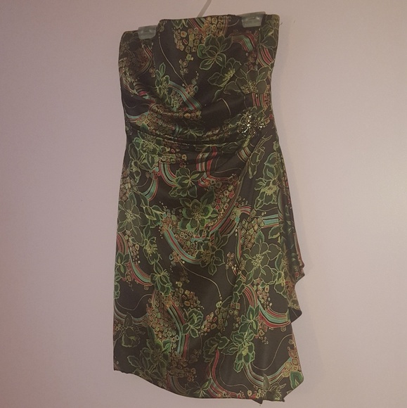 Kay Unger strapless dress silk - Picture 2 of 7