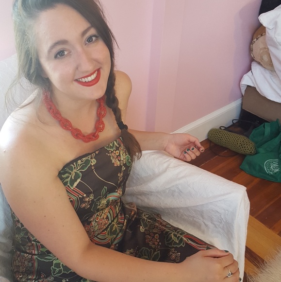 Kay Unger strapless dress silk - Picture 7 of 7