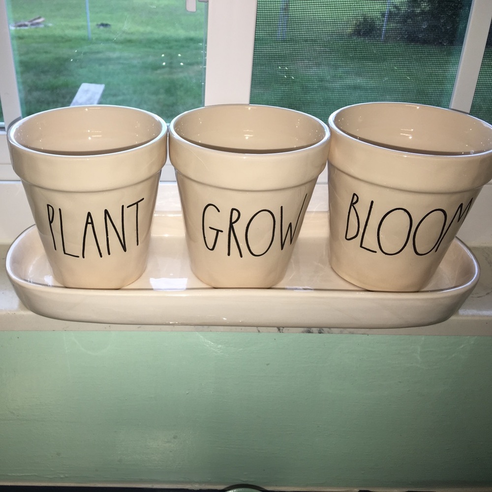 Rae Dunn Plant, Grow, Boom! 🌱☘️🌿
