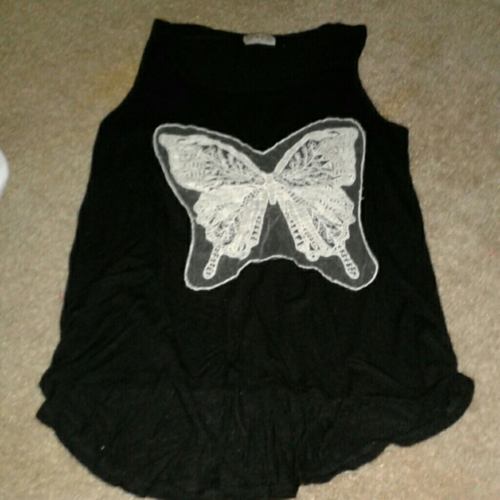 Lace Butterfly Tank top 💮