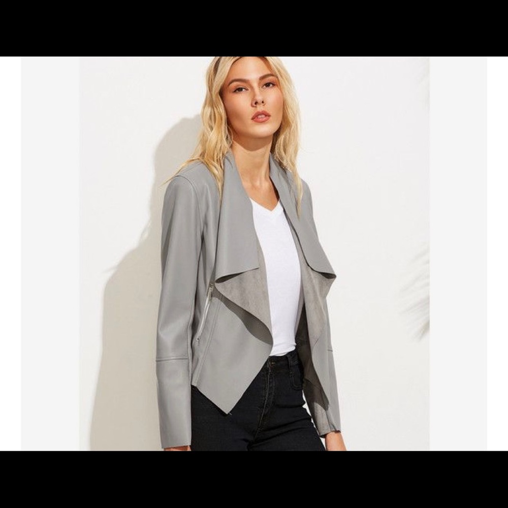 Grey Blue light weight jacket.