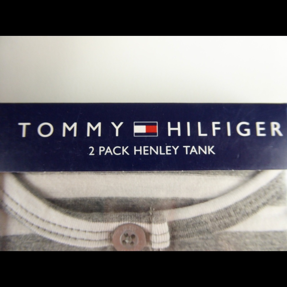 Set of 4 Tommy Hilfiger Henley Tank Top Shirt NWT - Picture 2 of 5
