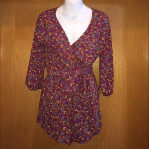 Brand New Francesca's Floral Romper New with Tags