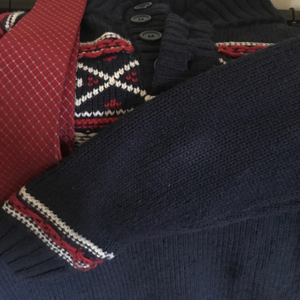 Christmas sweater and a tie