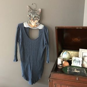 we the free soft blue boho top