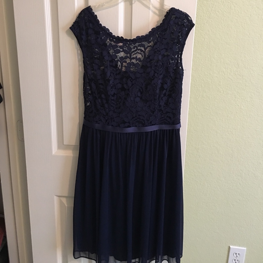 Bridesmaid navy dress
