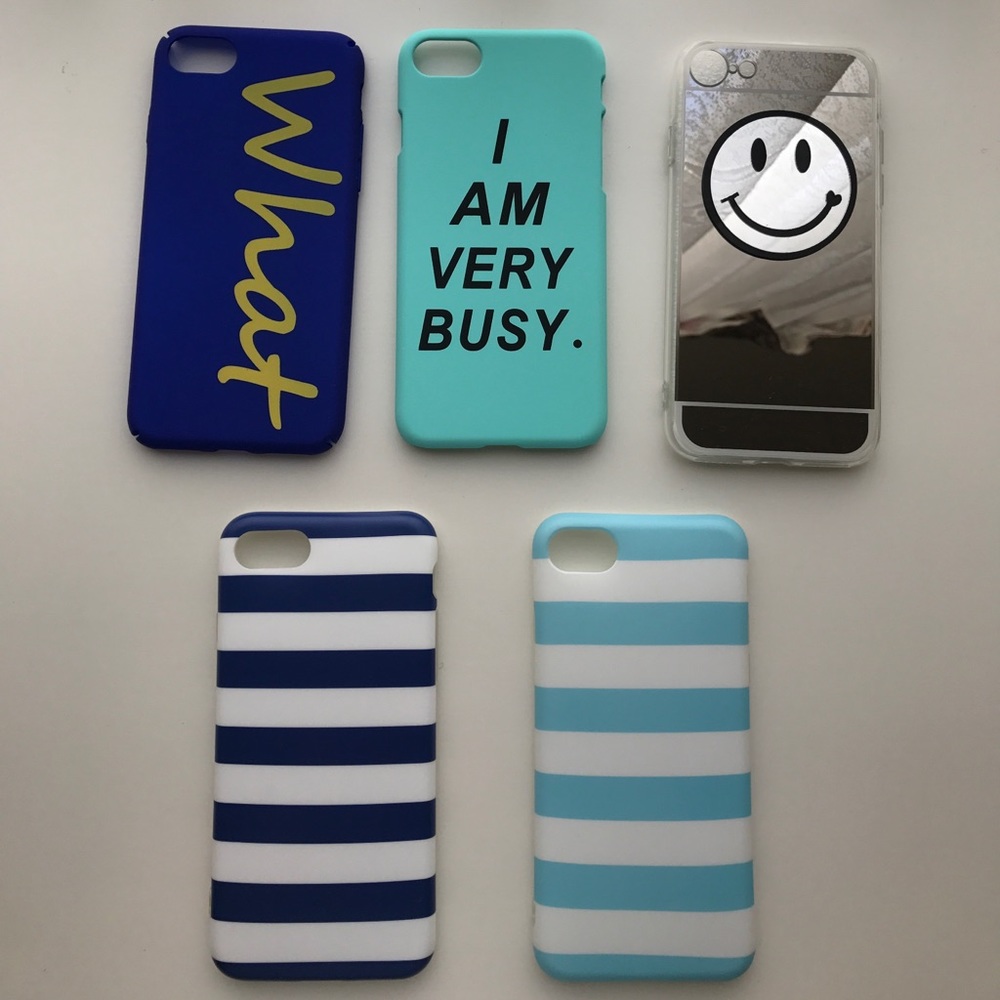 Lot of 5 brand new stylish iPhone 7 phone case