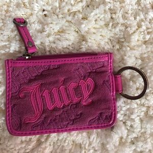 Juicy keychain wallet