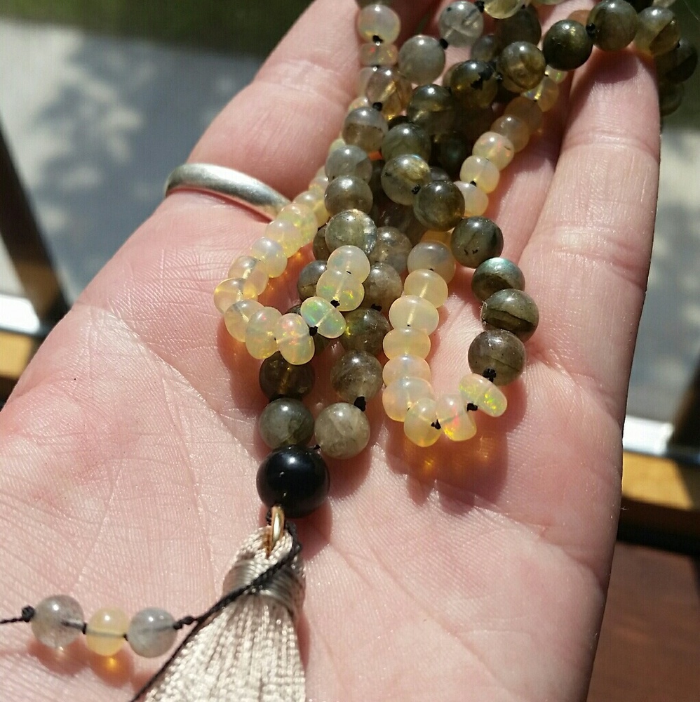 108 Bead Handknotted Mala RESERVED