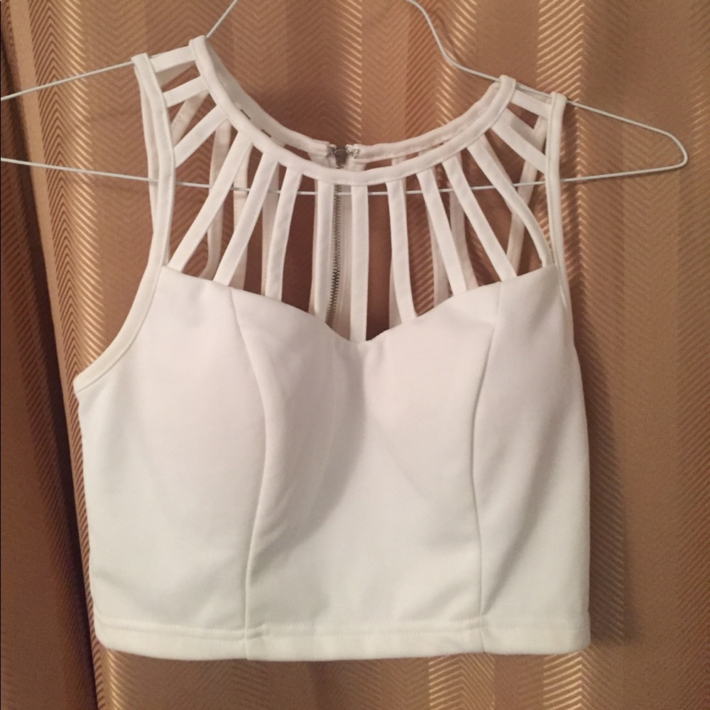 Tobi White Crop Top