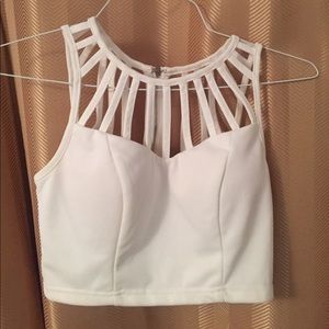 Tobi White Crop Top