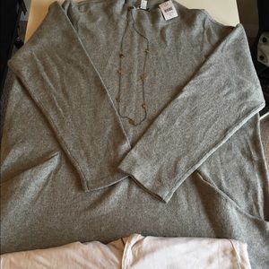 J Jill Heather Grey Sweater