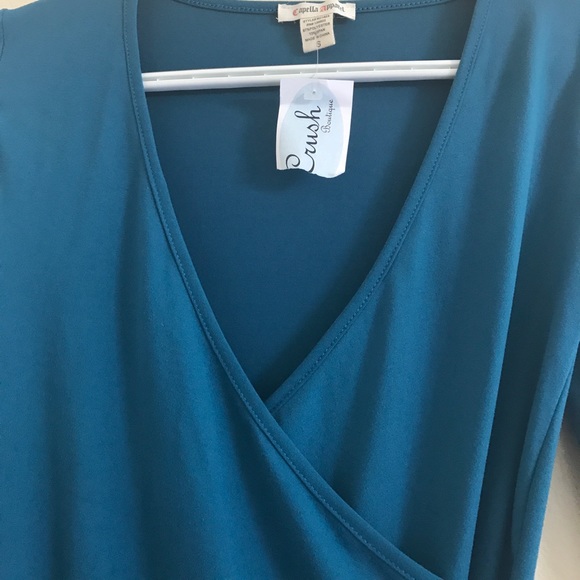 Teal body con dress - Picture 3 of 3