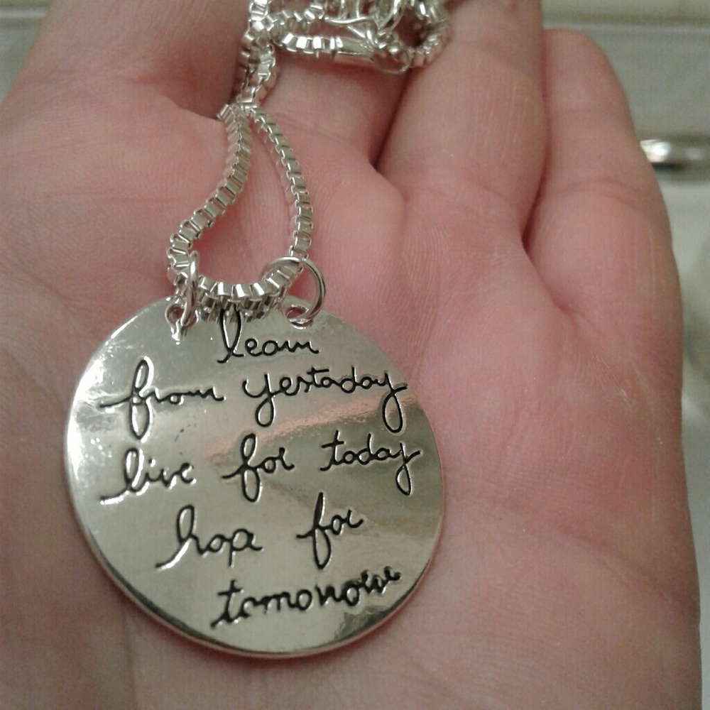 Two sided charm necklace