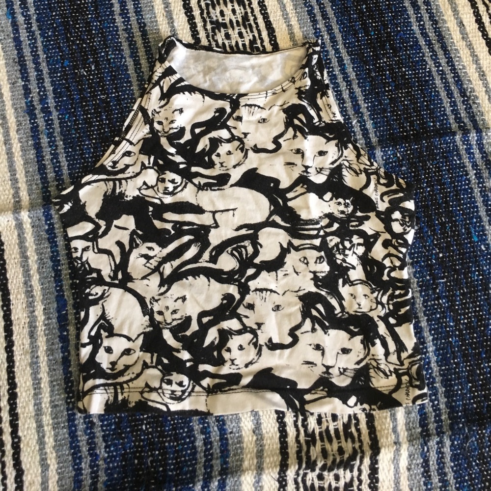 American apparel cat crop top