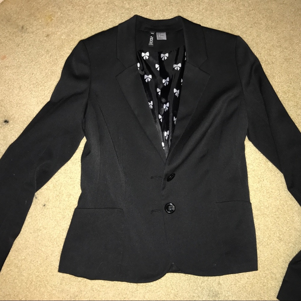 h&m black blazer