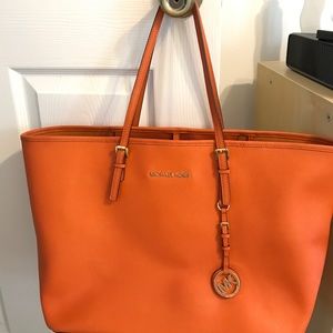 Orange Michael Kors bag