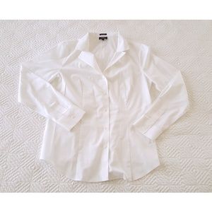 Talbots White Wrinkle Resistant Blouse