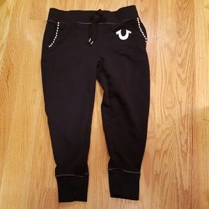 True Religion Cropped Sweatpants