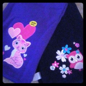 Two adorable toddler's scarf