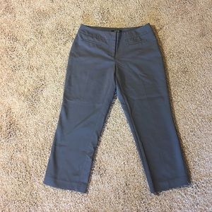 Apt. 9 dark gray cropped pants.