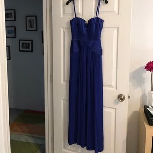 Royal blue BCBG gown