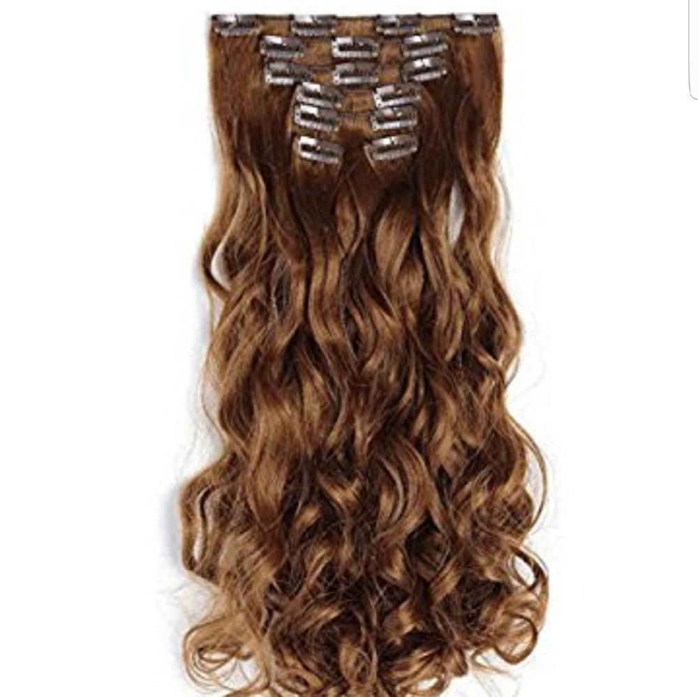 Clip in hair extensions