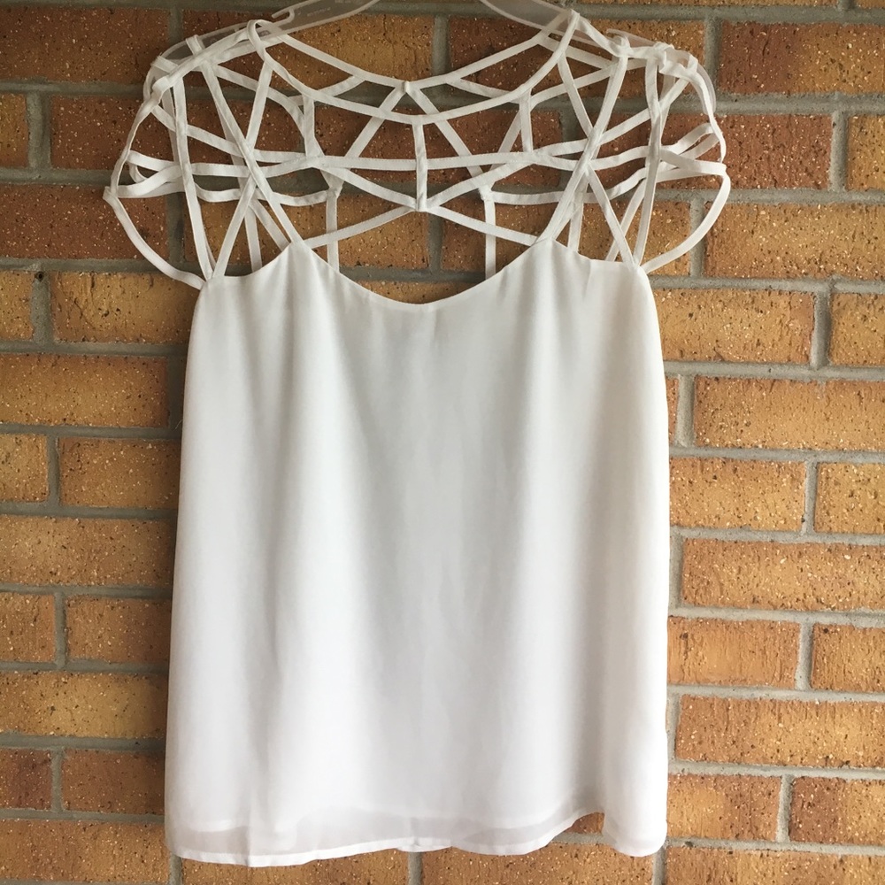 Beautiful white Strappy Top