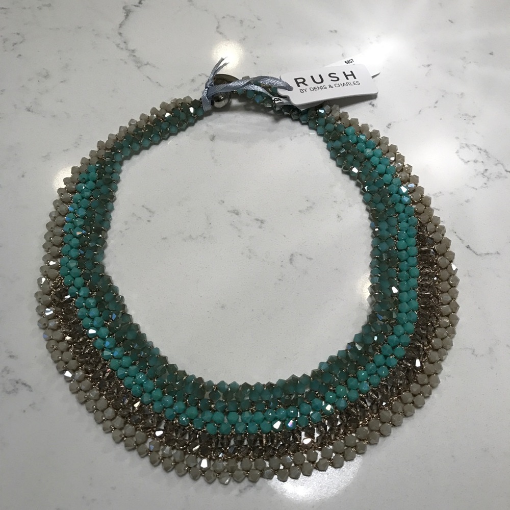 Gorgeous crystal bib necklace!