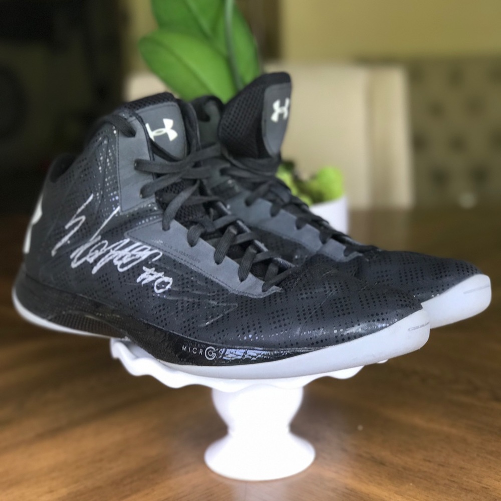 SIGNED AND GAME-WORN ENES KANTER SHOES
