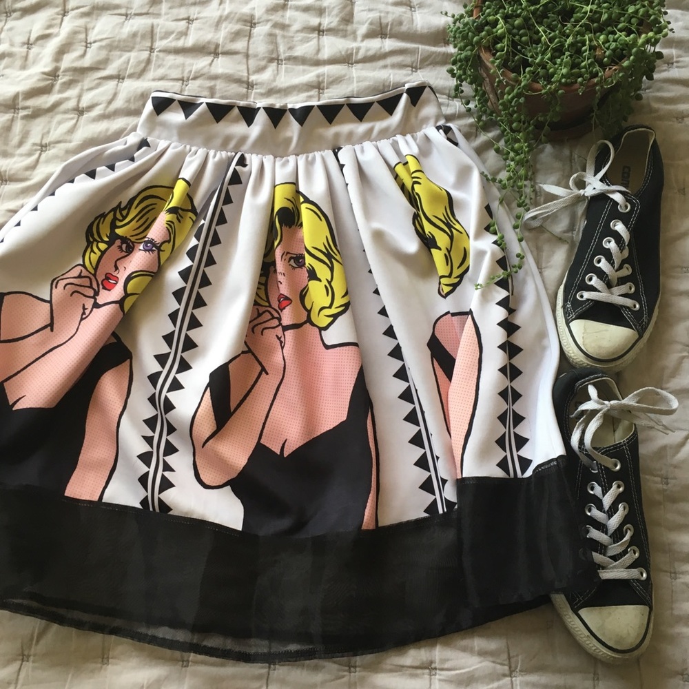 VINTAGE Pop-Art Style skirt