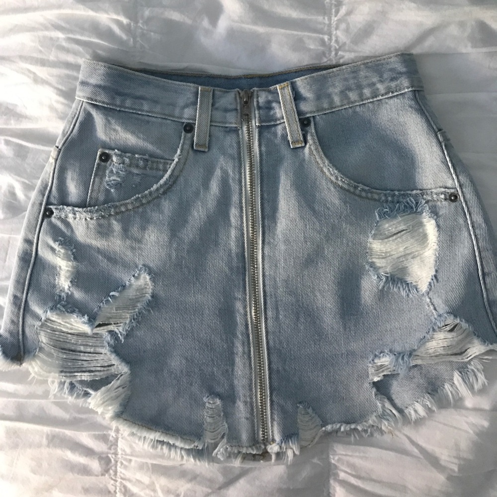 Carmar denim skirt