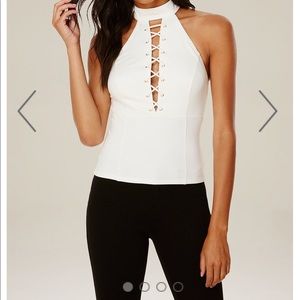 Bebe Halter top New Sz med