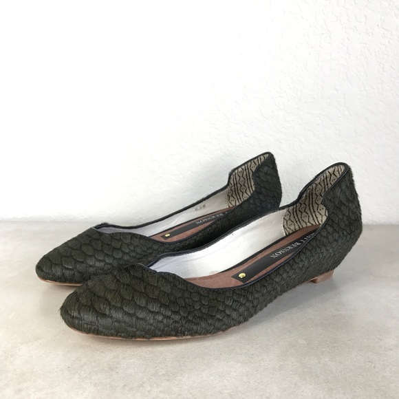 Matt Bernson Isabel snake pony hair wedge pump - Picture 1 of 6