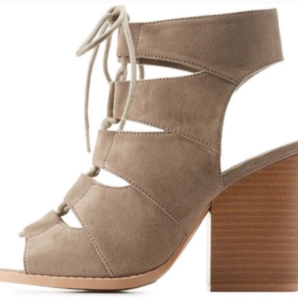 lace up suede tan shoes