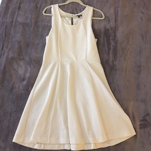Never worn white express fit n' flare dress
