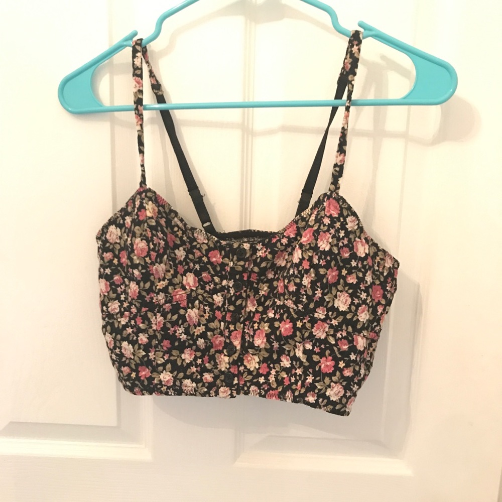 Floral crop top / bralette