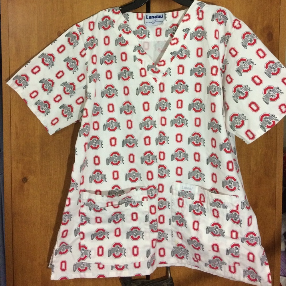 Landau scrub top Ohio State (M)