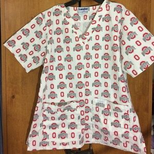 Landau scrub top Ohio State (M)