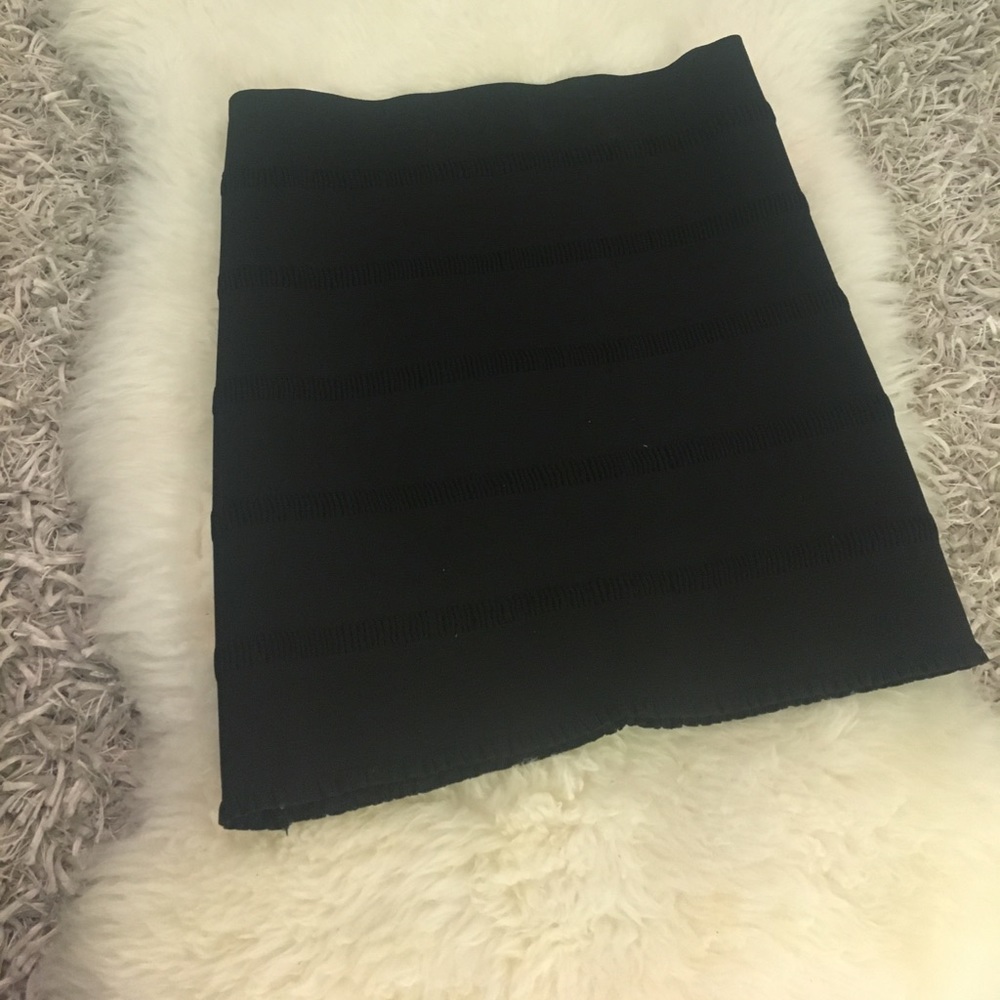 Black bandage skirt
