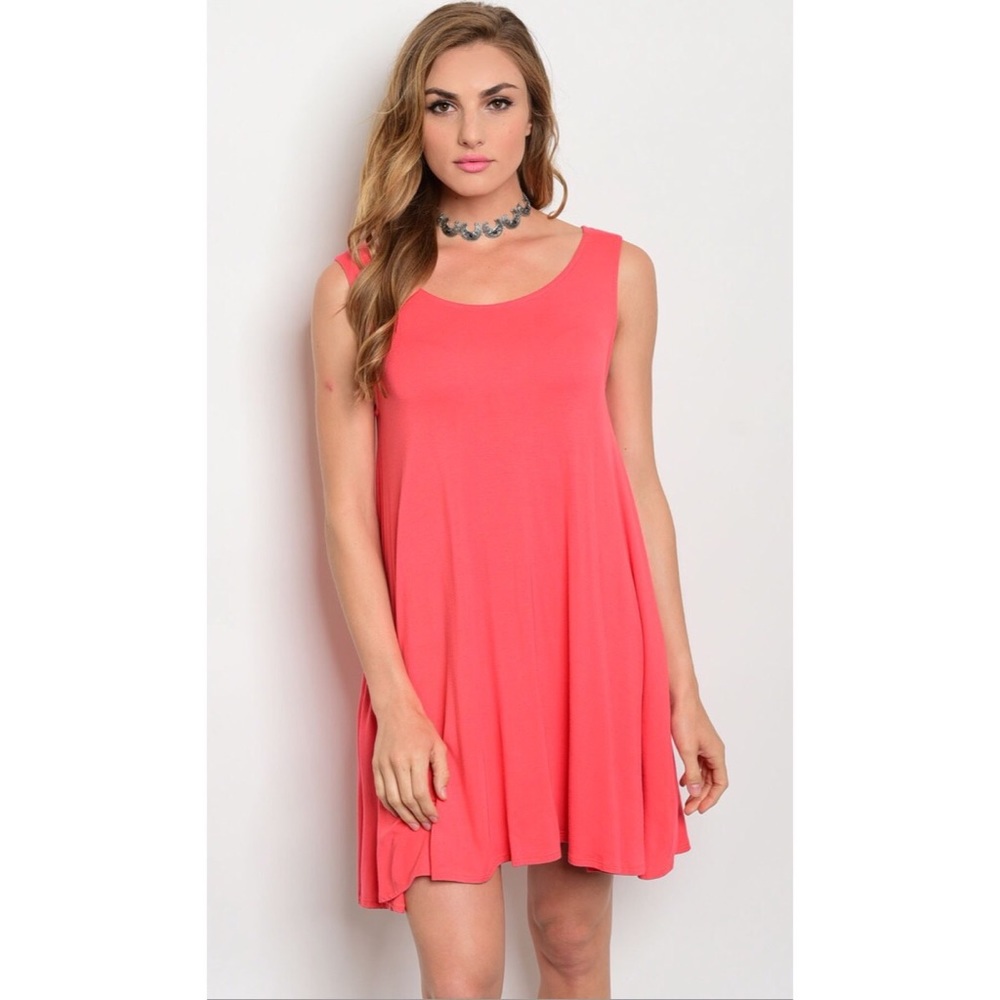 Coral dress!