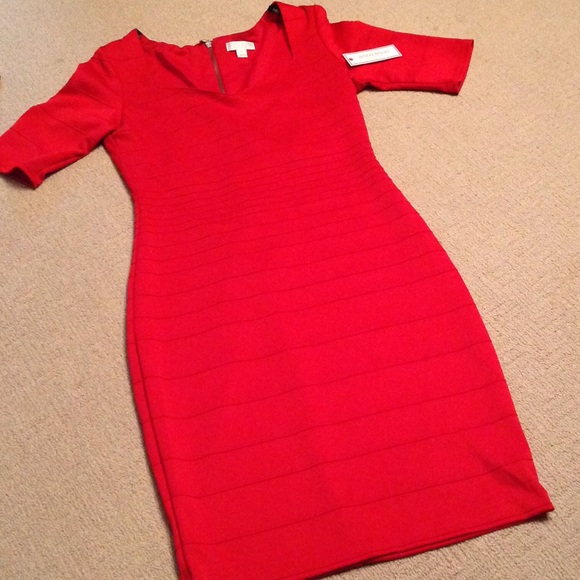 Bisou Bisou Dresses & Skirts - red dress size 10 with silver zipper