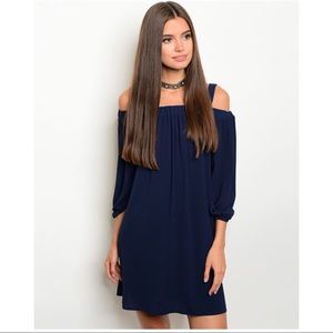 Cold shoulder dress!