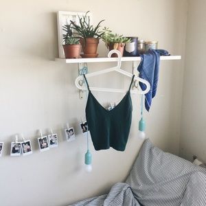 Brandy Melville Dark Green Crop Top