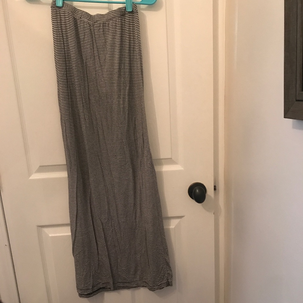 Striped maxi skirt