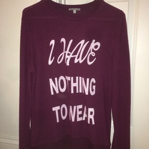 "I Have Nothing To Wear" sweatshirt
